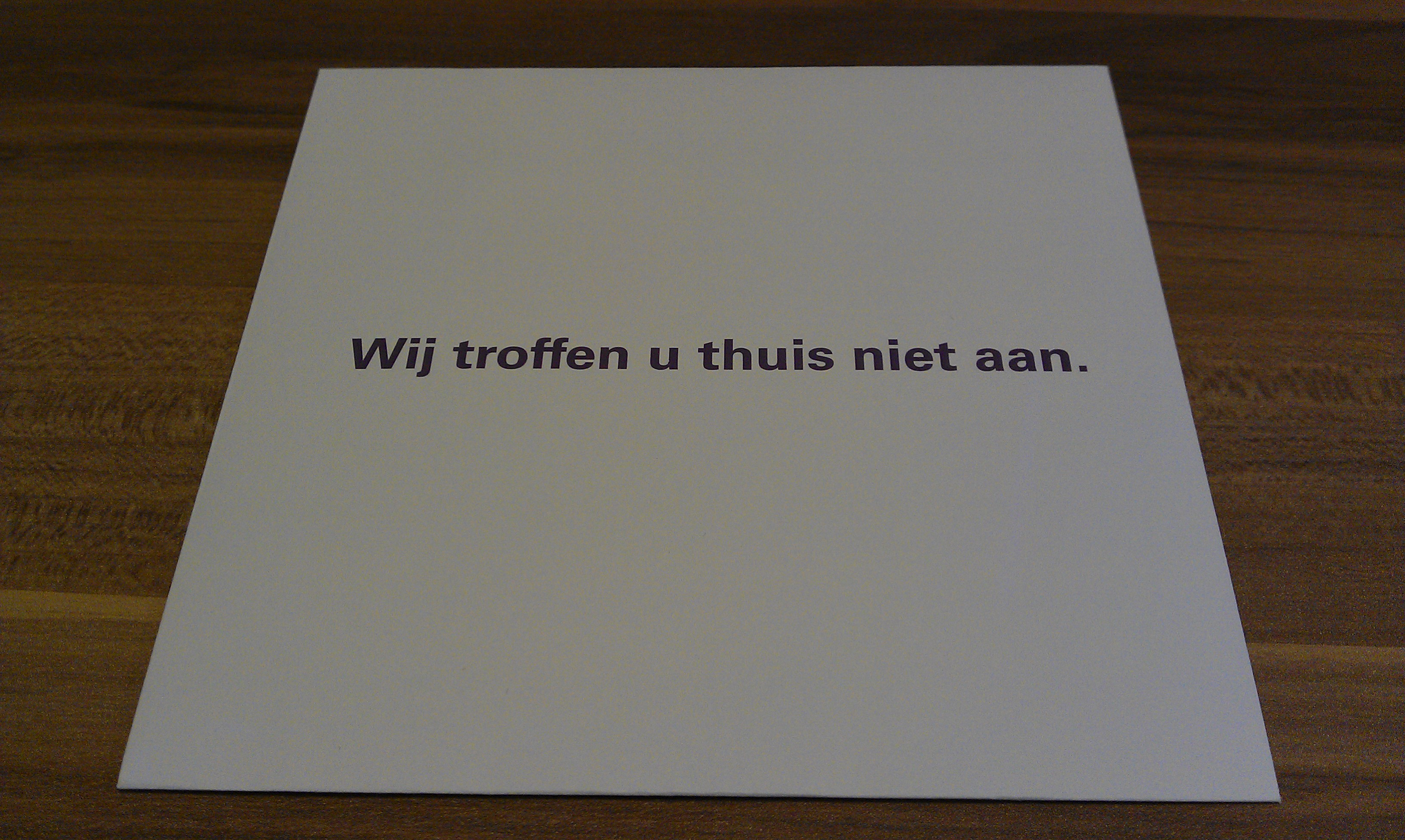 PI0014.b | PM4MTW201325 | DHL M voor M kaart 135x135MM