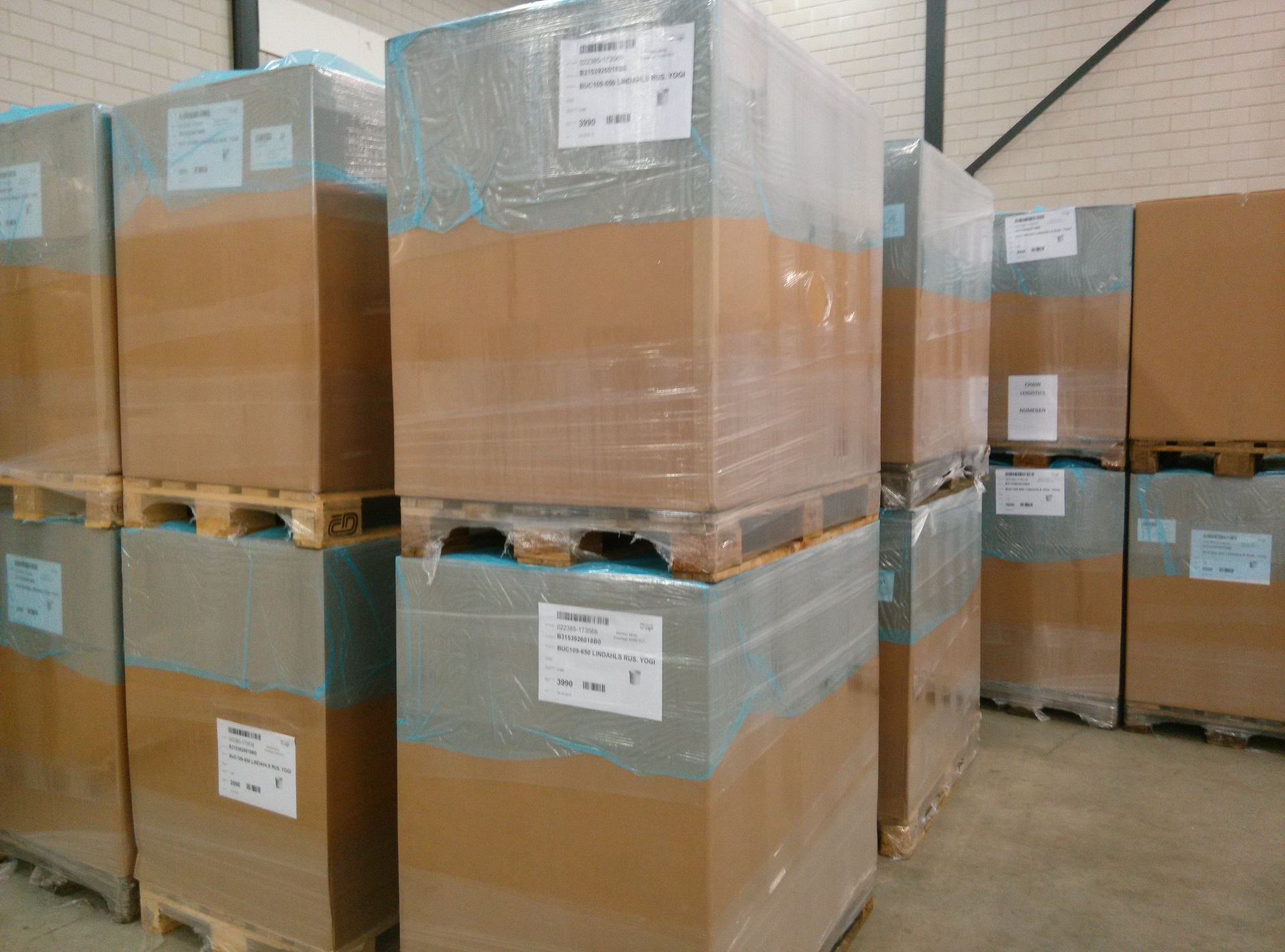 Containerdoos correct verpakt