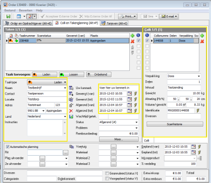 Mendrix_Tabblad_Colli&Takenplanning