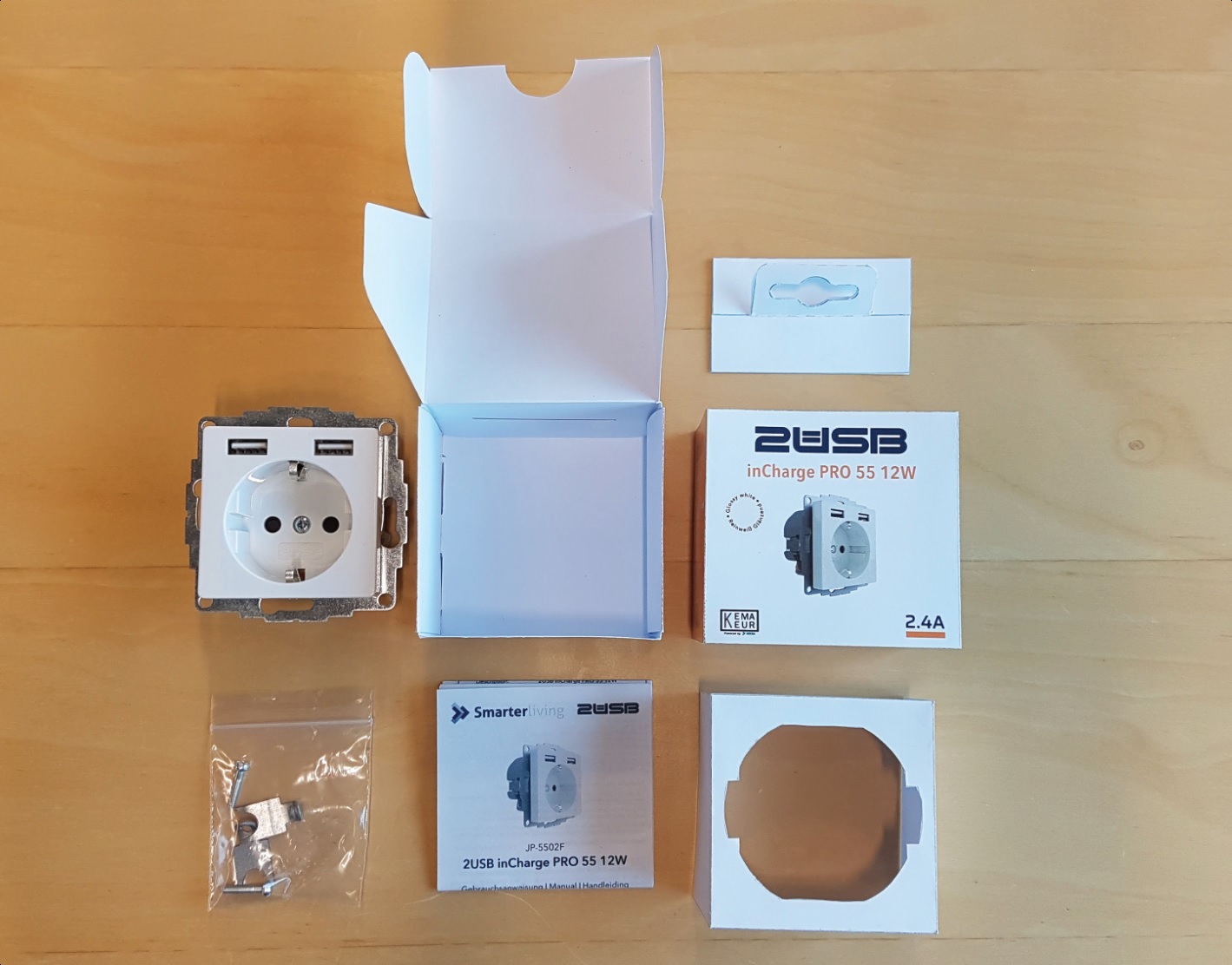 Smarter Living – 2USB Packaging instructions
